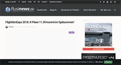 Desktop Screenshot of flusinews.de